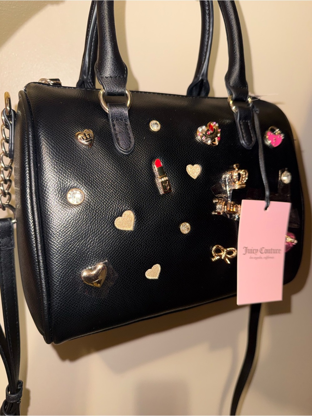 Juicy Couture Turn on the Charm Satchel in Liquorice